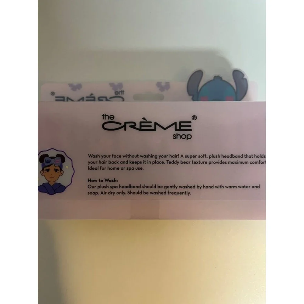 The Crème Shop Stitch Disney Special Edition Plush Spa Teddy Soft Headband